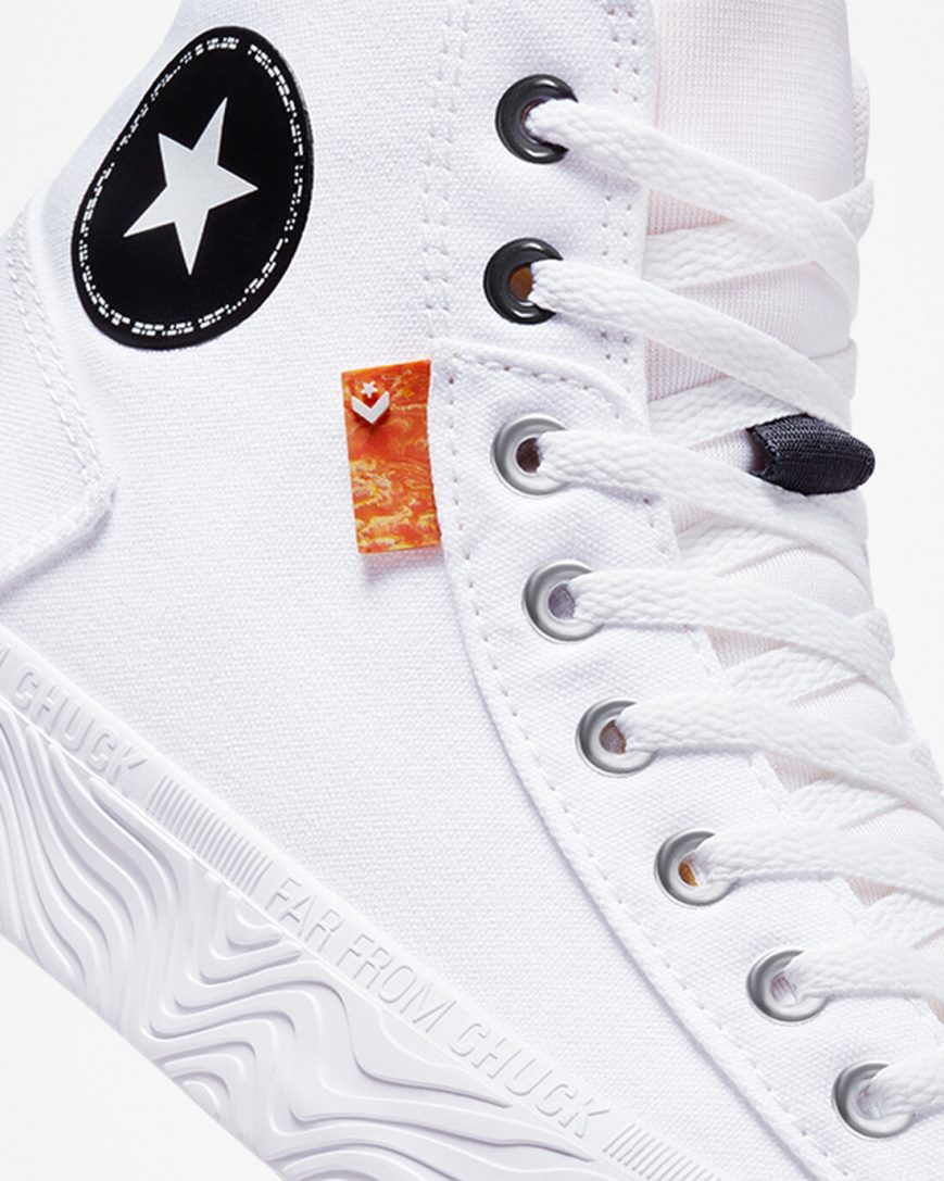 Tenisky Vysoke Converse Chuck Taylor Alt Star Platene Panske Biele Čierne Biele | SK PHKBG0